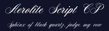 Aerolite Script CP by ClaudeP — Script Handwritten Font — thumbnail 2