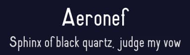 Aeronef by Peter Wiegel — Sans Serif Font — thumbnail 2