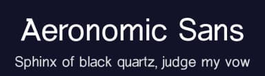 Aeronomic Sans by UI Creative — Sans Serif Font — thumbnail 2