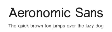 Aeronomic Sans by UI Creative — Sans Serif Font — thumbnail 1