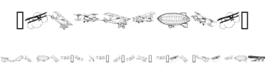 Aeroplanes by Listemageren — Dingbats Font — thumbnail 1