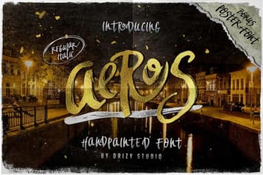 Aeros Font by Drizy Studio — Script Handwritten Font — thumbnail 1