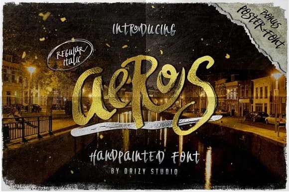Aeros Font by Drizy Studio — Script Handwritten Font