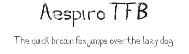 Aespiro TFB by zanatlija — Script Handwritten Font — thumbnail 1