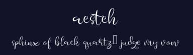 Aesteh by selawetype — Script Handwritten Font — thumbnail 2