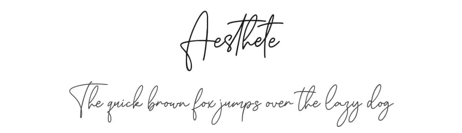 Aesthete by Abas Creative — Script Handwritten Font
