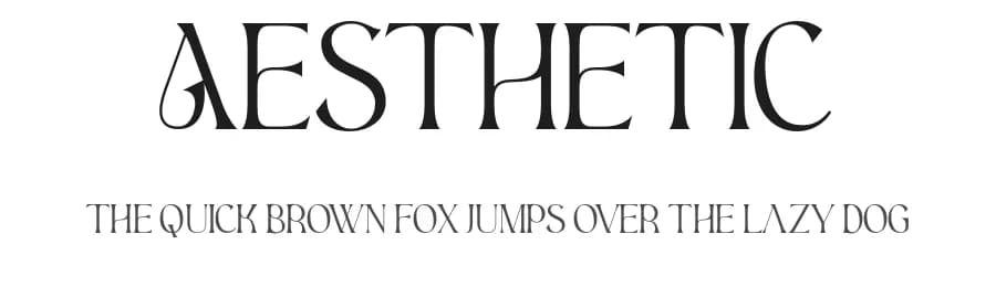 Aesthetic by Nirmana Visual — Serif Font