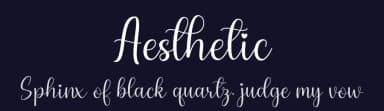 Aesthetic by Cut Story — Script Handwritten Font — thumbnail 2