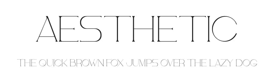 Aesthetic by Kong Font — Serif Font