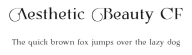 Aesthetic Beauty CF by Mocha Frappuccino — Serif Font — thumbnail 1
