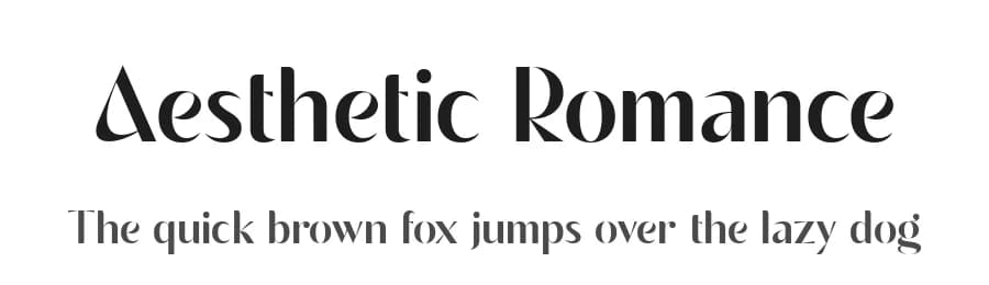 Aesthetic Romance by Sign Studio — Sans Serif Font