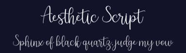 Aesthetic Script by zulkhairilettering — Script Handwritten Font — thumbnail 2