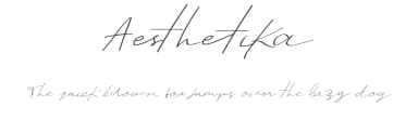 Aesthetika by SheillaType — Script Handwritten Font — thumbnail 1