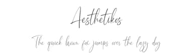Aesthetikos by Azcreative Studio — Script Handwritten Font — thumbnail 1