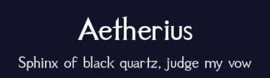 Aetherius by Daymarius — Sans Serif Font — thumbnail 2