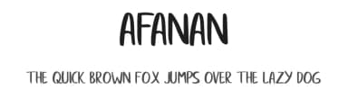 Afanan by Eldertype Studio — Script Handwritten Font — thumbnail 1
