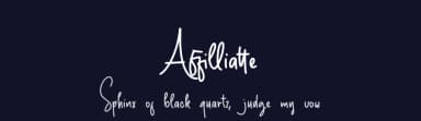 Affilliatte by Nuryanto Dwi — Script Handwritten Font — thumbnail 2