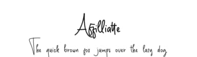 Affilliatte by Nuryanto Dwi — Script Handwritten Font — thumbnail 1