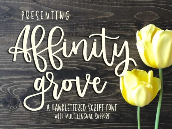 Affinity Grove Font by affinitygrove — Script Handwritten Font