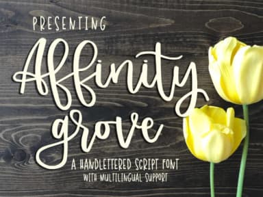 Affinity Grove Font by affinitygrove — Script Handwritten Font — thumbnail 1