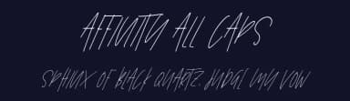 Affinity All Caps by Amanda Cavalier — Script Handwritten Font — thumbnail 2