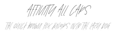 Affinity All Caps by Amanda Cavalier — Script Handwritten Font — thumbnail 1