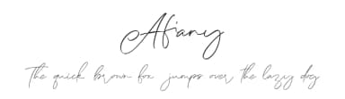 Afiany by Maulana Creative — Script Handwritten Font — thumbnail 1