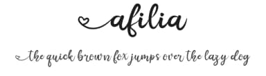 Afilia by Cita Letter — Script Handwritten Font — thumbnail 1