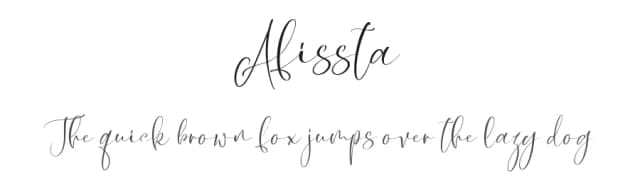 Afissta by Pineungtype Missinklab — Script Handwritten Font