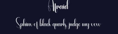 Afraid by Andi Moz — Script Handwritten Font — thumbnail 2