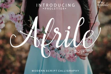 Afrile Font by masinong — Script Handwritten Font — thumbnail 1