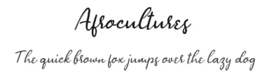 Afrocultures by Ikiiko Type — Script Handwritten Font — thumbnail 1