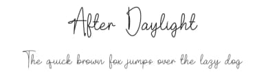After Daylight by Rvandtype — Script Handwritten Font — thumbnail 1