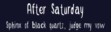 After Saturday by Kurnia Setyadi — Script Handwritten Font — thumbnail 2