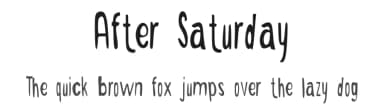 After Saturday by Kurnia Setyadi — Script Handwritten Font — thumbnail 1