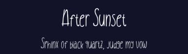 After Sunset by Creatype Studio — Script Handwritten Font — thumbnail 2