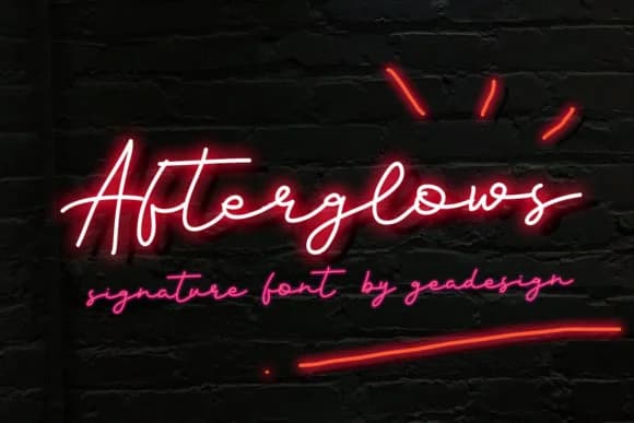 Afterglows Font by geadesign — Script Handwritten Font