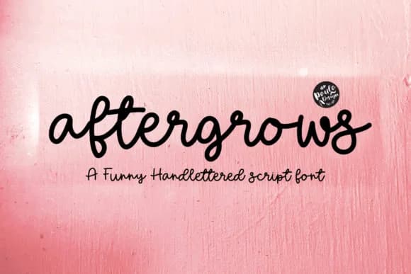 Aftergrows Font by Studio_Art — Script Handwritten Font