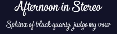 Afternoon in Stereo by Billy Argel Fonts ® — Script Handwritten Font — thumbnail 2