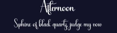 Afternoon by Andi Moz — Script Handwritten Font — thumbnail 2