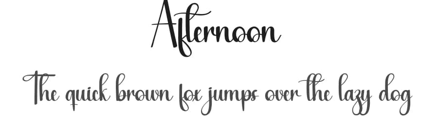 Afternoon by Andi Moz — Script Handwritten Font