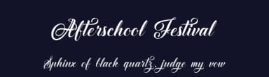 Afterschool Festival by Octotype  | Thomas Boucherie — Script Handwritten Font — thumbnail 2
