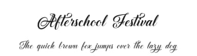 Afterschool Festival by Octotype  | Thomas Boucherie — Script Handwritten Font — thumbnail 1