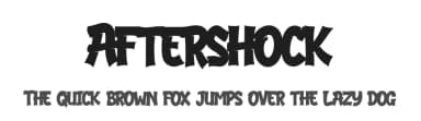 Aftershock by Taufik Tri Ariyanto — Script Handwritten Font — thumbnail 1
