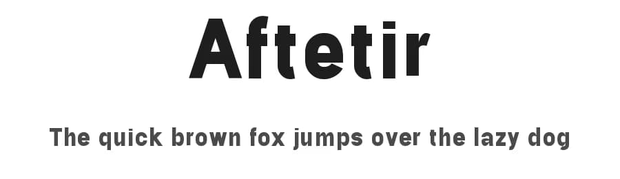 Aftetir by Amru ID — Sans Serif Font