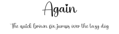 Again by Scratchones — Script Handwritten Font — thumbnail 1