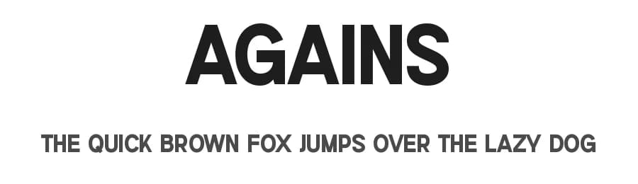 Agains by Perfectype — Sans Serif Font