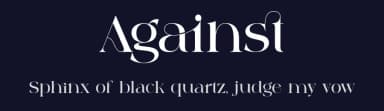 Against by 177Studio — Serif Font — thumbnail 2