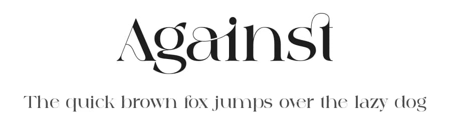 Against by 177Studio — Serif Font