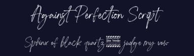 Against Perfection Script by Din Studio — Script Handwritten Font — thumbnail 2